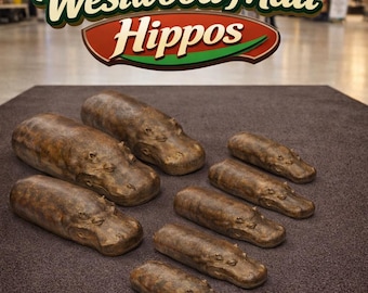 Westwood Mall Hippo Mini Model Bronze 3D Printed Nostalgic Collectable
