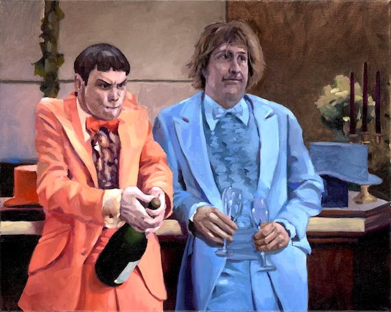 Jim Carrey and Jeff Daniels as Harry and Lloydowl Scene Dumb and Dumber - Etsy