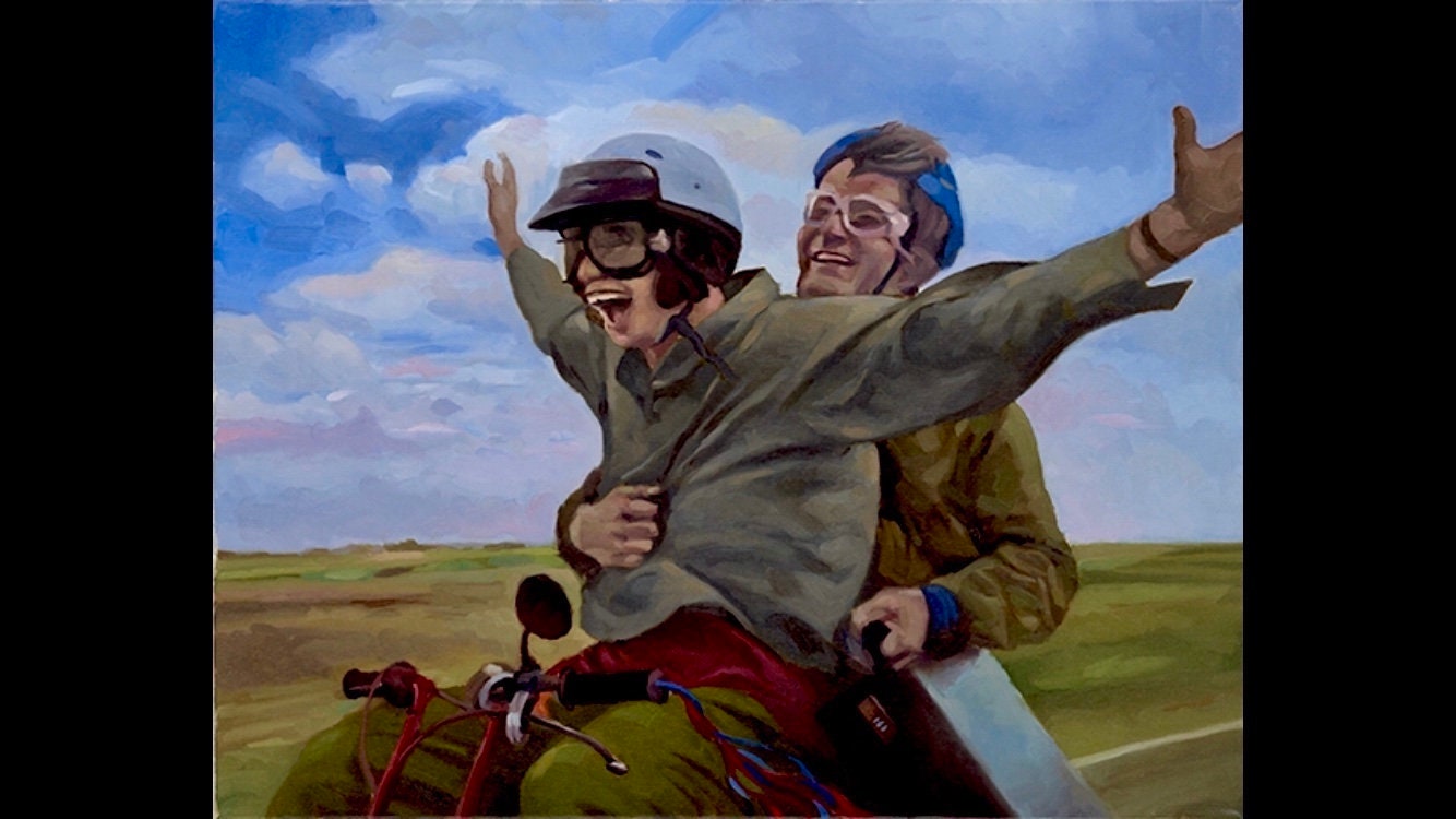 Jim Carrey Und Jeff Daniels Als Harry Und Lloyd Scooter To Etsy