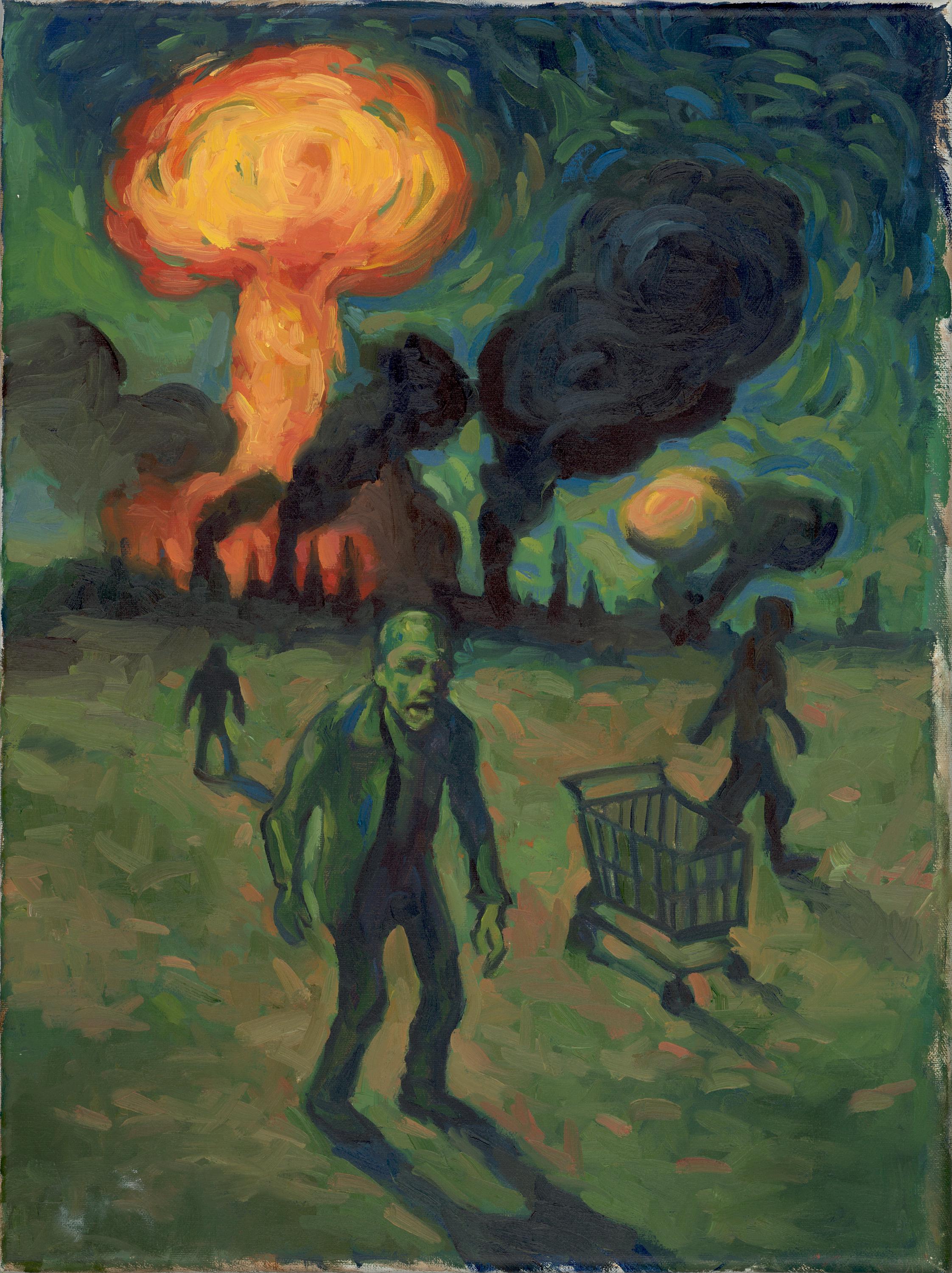 Zombie Nuclear Apocalypse - Oil Painting - Monster Art - Etsy