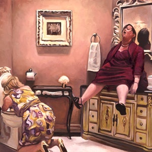 Bridesmaids movie painting