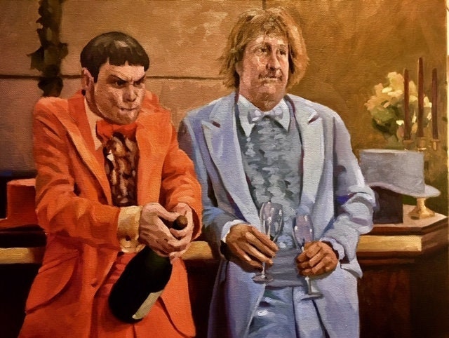 Jim Carrey and Jeff Daniels as Harry and Lloydowl Scene - Etsy Jim Carrey and Jeff Daniels as Harry and Lloydowl Scene - Etsy