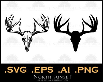 Download Deer skull svg | Etsy