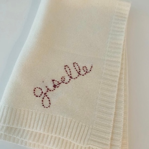 Cashmere baby blanket