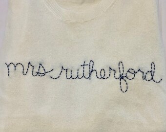 Just Married Cashmere Sweater- Adult