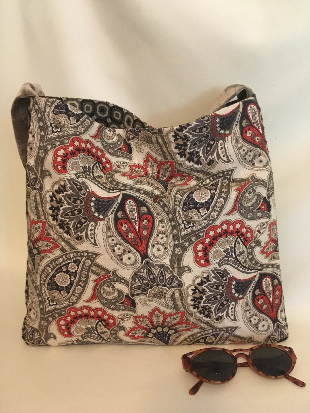 Fabric Shoulder Bag / Floral Fabric Bag / Shoulder Bag Etsy