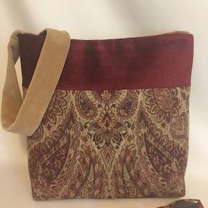 Shoulder Bag / Velvet Bag /Fabric Shoulder Bag