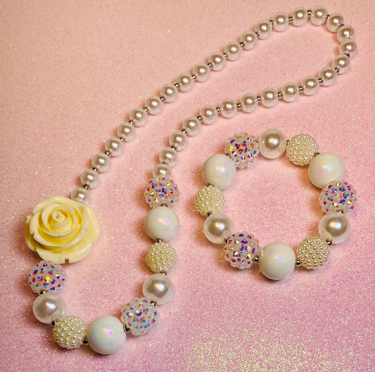 Kids Jewelry Set Gift for Her Childrens Jewelry Set Chunky Etsy