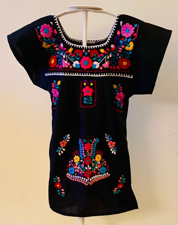 Mexican dress embroidered dress little girls dress toddler | Etsy