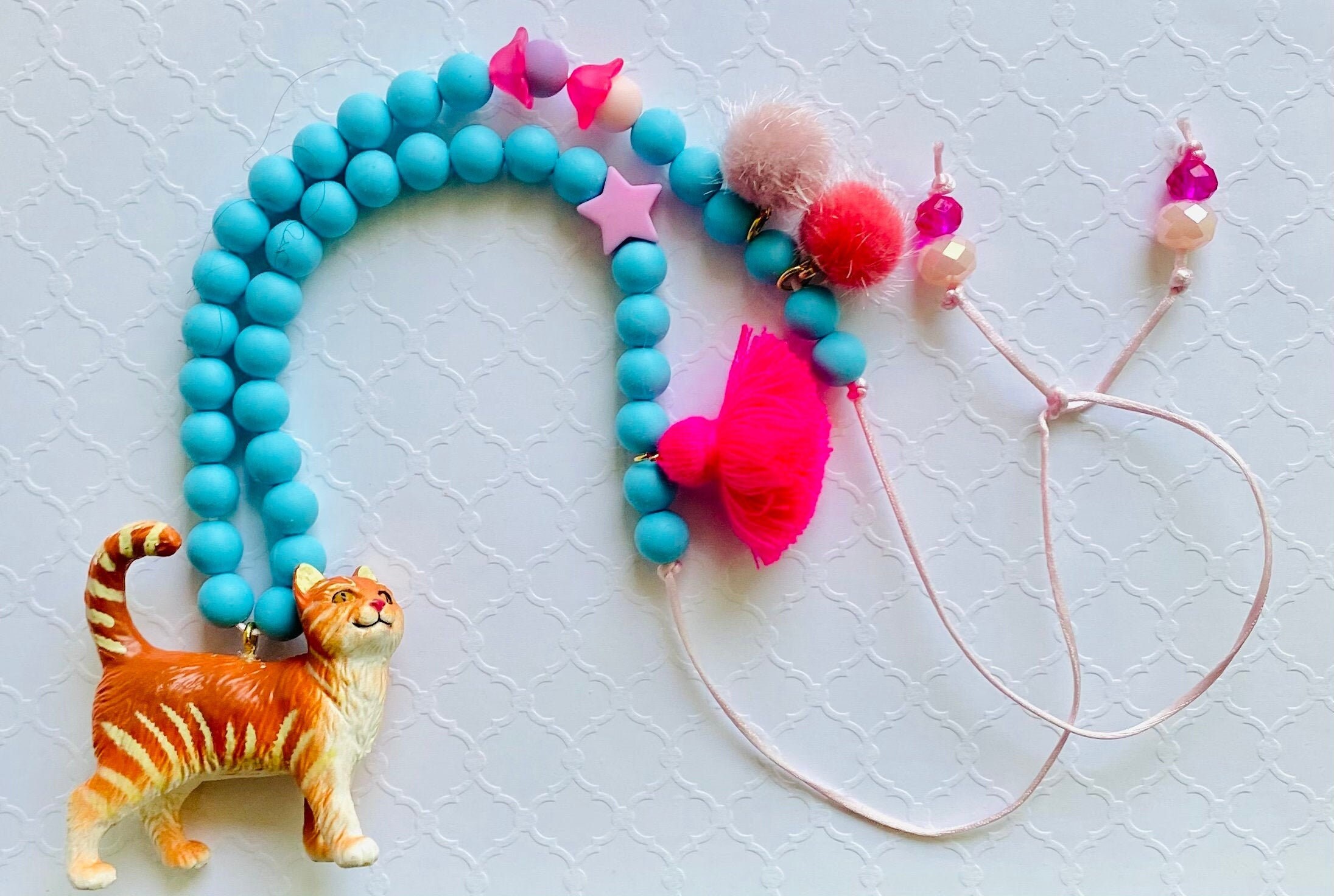 Animal Necklace for Kids Cat Necklace for Kids Kids Etsy