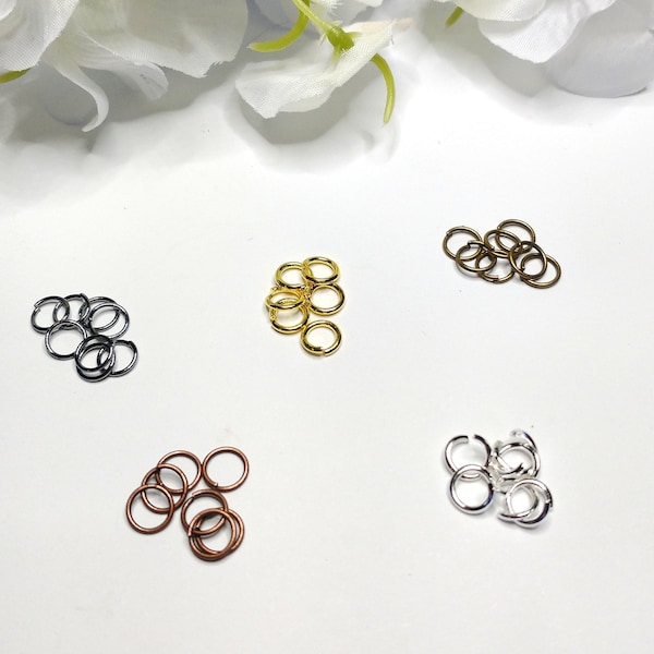 6mm Jump Ring  - Five Colors 100PCS