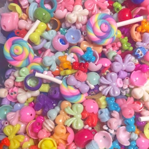 Whimsical Mystery Mix, Variety Bag Acrylic, Resin and Polymer Bead Mix Choose Size