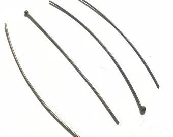 70mm Antique Bronze Ball Head Pins, Jewelry Making Supplies, Findings, Long Metal Beading Pins