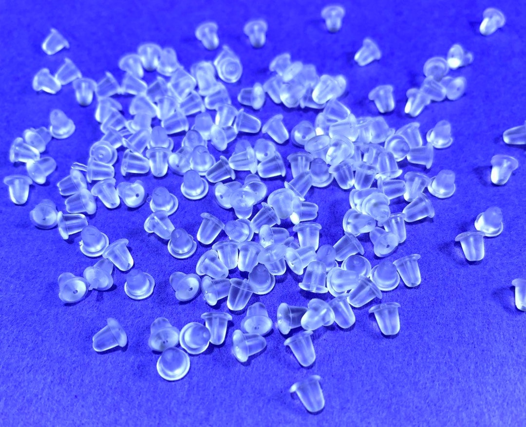 100 Rubber Earring Backs Etsy