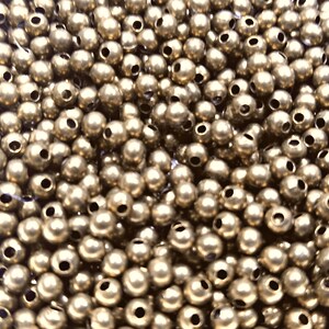 Antique Bronze Spacer Balls 3mm Tiny Metal Beads