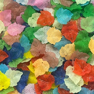 Scegli il tuo colore Perline di foglie di lucite 24 mm