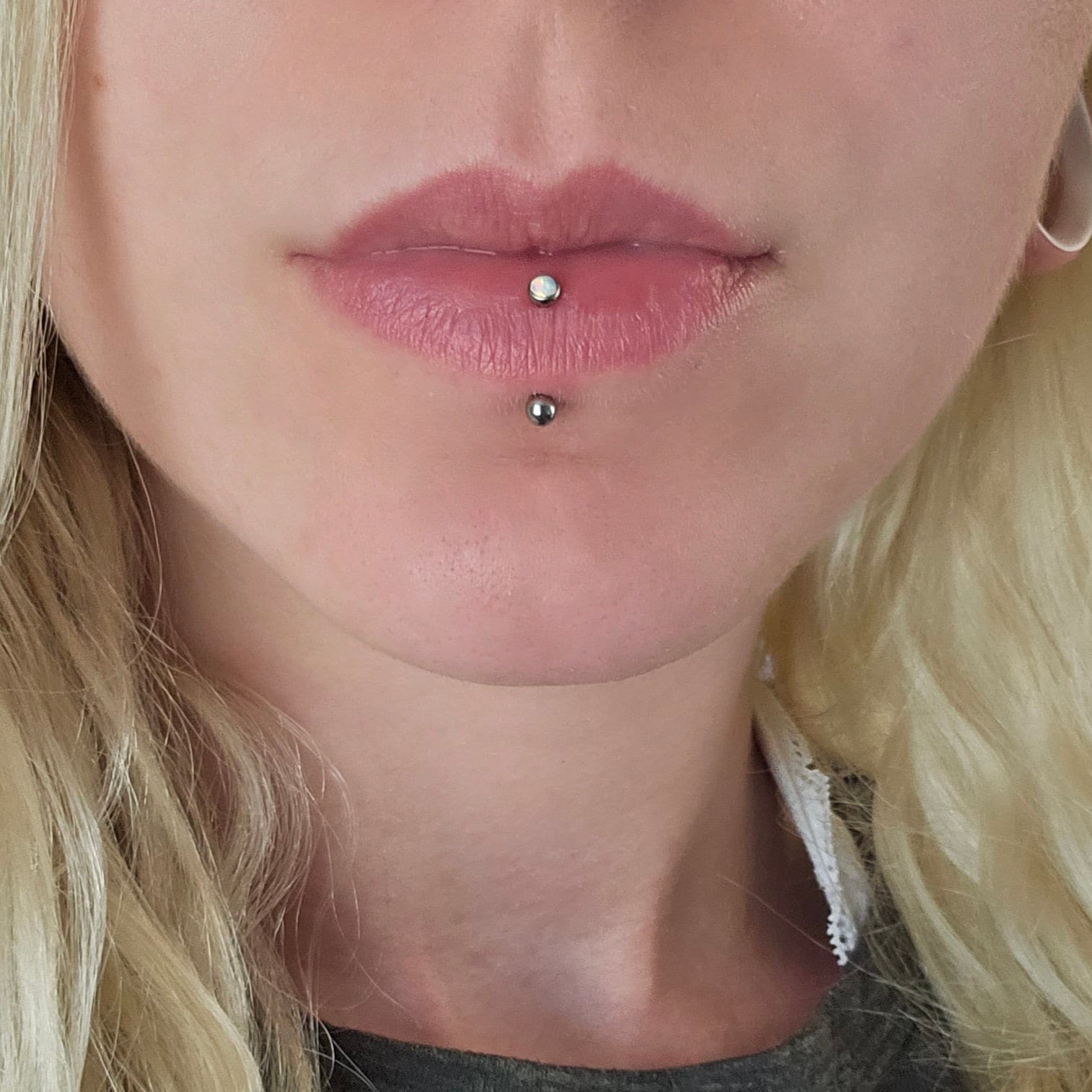 Small vertical shop labret jewelry