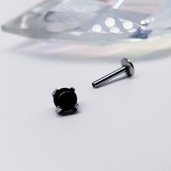 Black labret sales jewelry