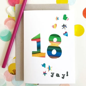Carte 18e anniversaire