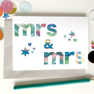 Carte de mariage/anniversaire de Mme et Mme.