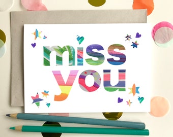 Miss You card.