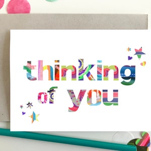 Thinking of you Karte/Beileidskarte/Get Well Bald Karte.