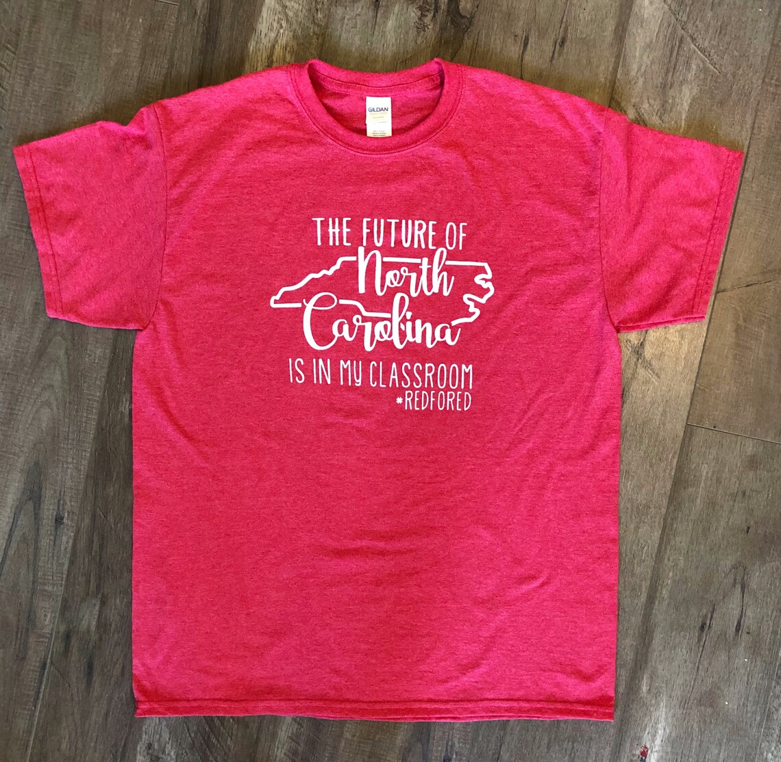 Future of North Carolina North Carolina Teacher Redfored Etsy