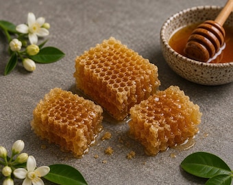 Raw Arizona Honeycomb Rounds, Personalized Gift Label
