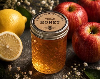 Miel vegana – Sustituto de la miel sin abejas, ingredientes naturales.