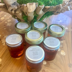 VEGAN "Honey" 100% Bee Free Vegan Honey substitute natural ingredients personalized label personalized favors Vegan gifts free ship domestic