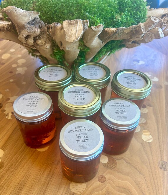 Vegan "Honey" Substitute: Natural Ingredients, Personalized Label