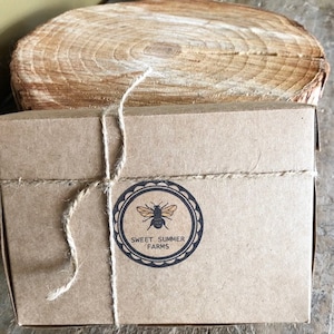 Rustic gift wrap for honey bottles add a honey dipper gift packaging fits one honey item