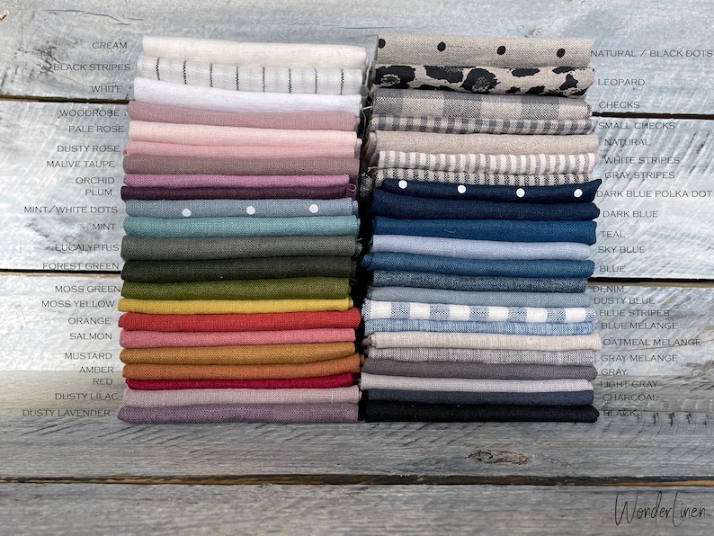 Linen tea towel. Woodrose linen hand towel. Stonewashed soft dish towel. Kitchen towel. Natural linen dishclothes image 5