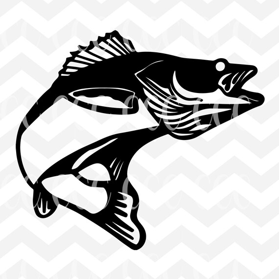 Download Walleye Fish SVG Cutting File | Etsy