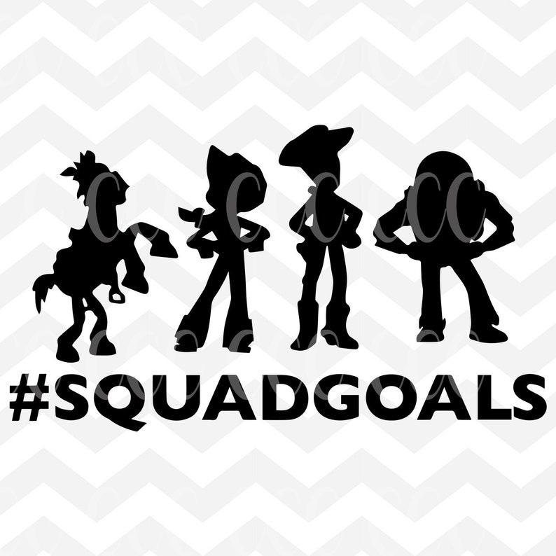Download Toy Story Hashtag Squad Goals Woody Jessie Bullseye & Buzz ...