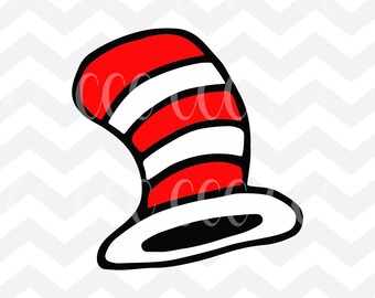 The Cat In The Hat's Hat Dr. Seuss SVG Cutting File