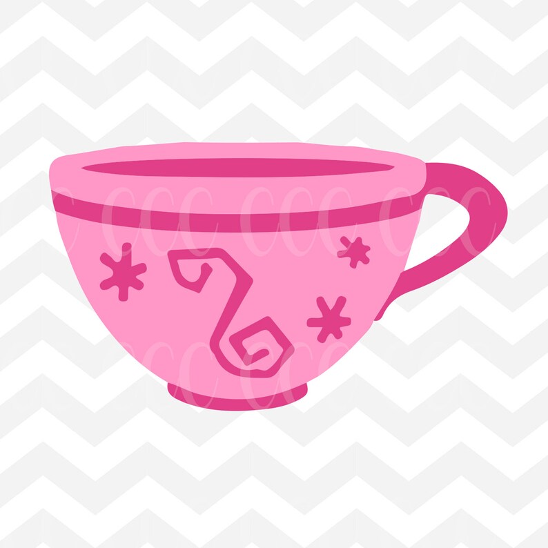 Alice In Wonderland Teacup SVG Cutting File Etsy