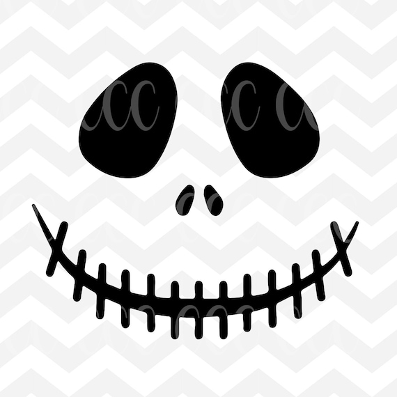 Download Jack Skellington Face The Nightmare Before Christmas SVG ...