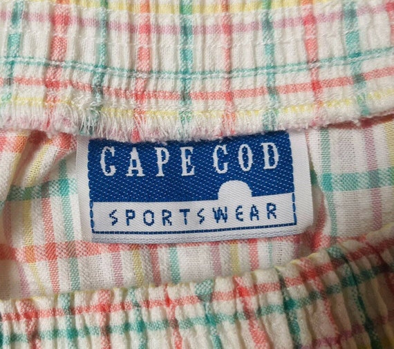 Vintage Womens Cape Cod Sportswear White Plaid Wr… - image 9