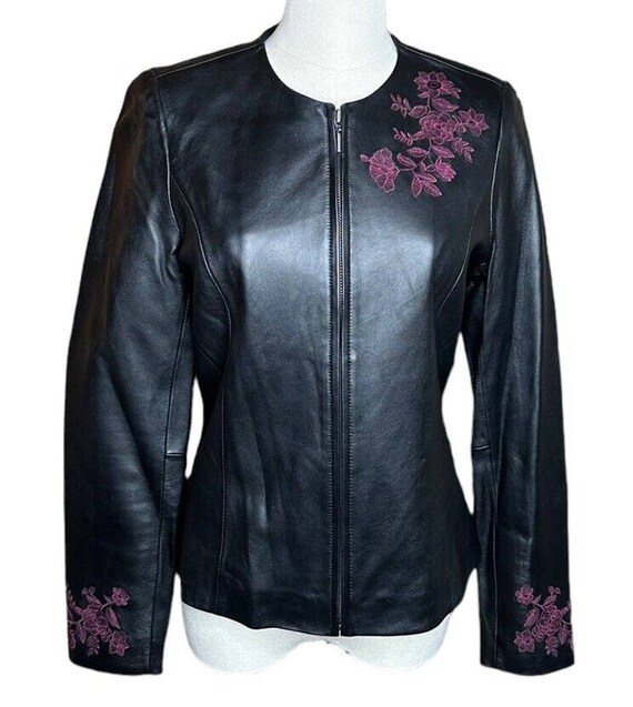 Jaclyn smith shop leather jacket