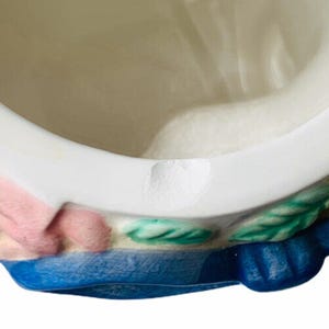 Carson Dragon Co. White Easter Bunny Rabbit Ceramic Cookie Jar 13