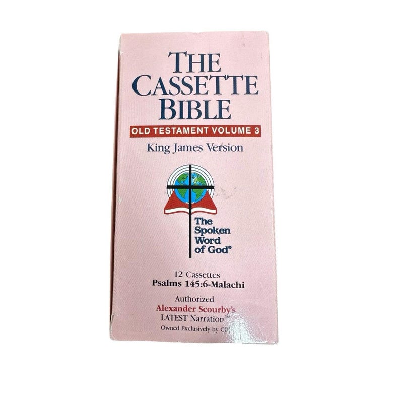 Bible on Cassette Tape Old Testament King James Version KJV Set of 12 ...