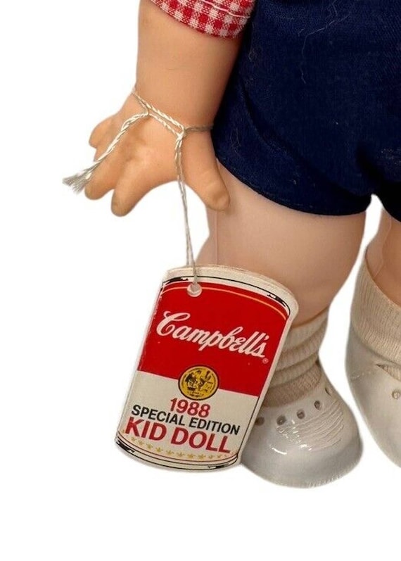 キャンベル　レトロ ソフビ 人形 男の子 女の子 ペアセット ヴィンテージ キャンベルスープ 1988 スペシャルエディション 男の子と