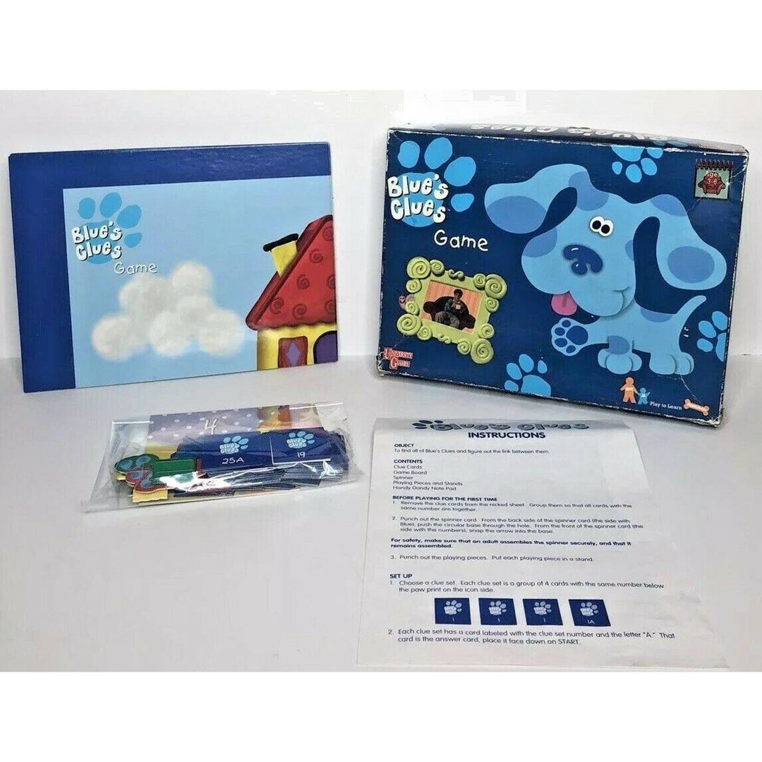 Vintage Nickelodeon Blues Clues Board Game by University Games - Etsy  Ireland