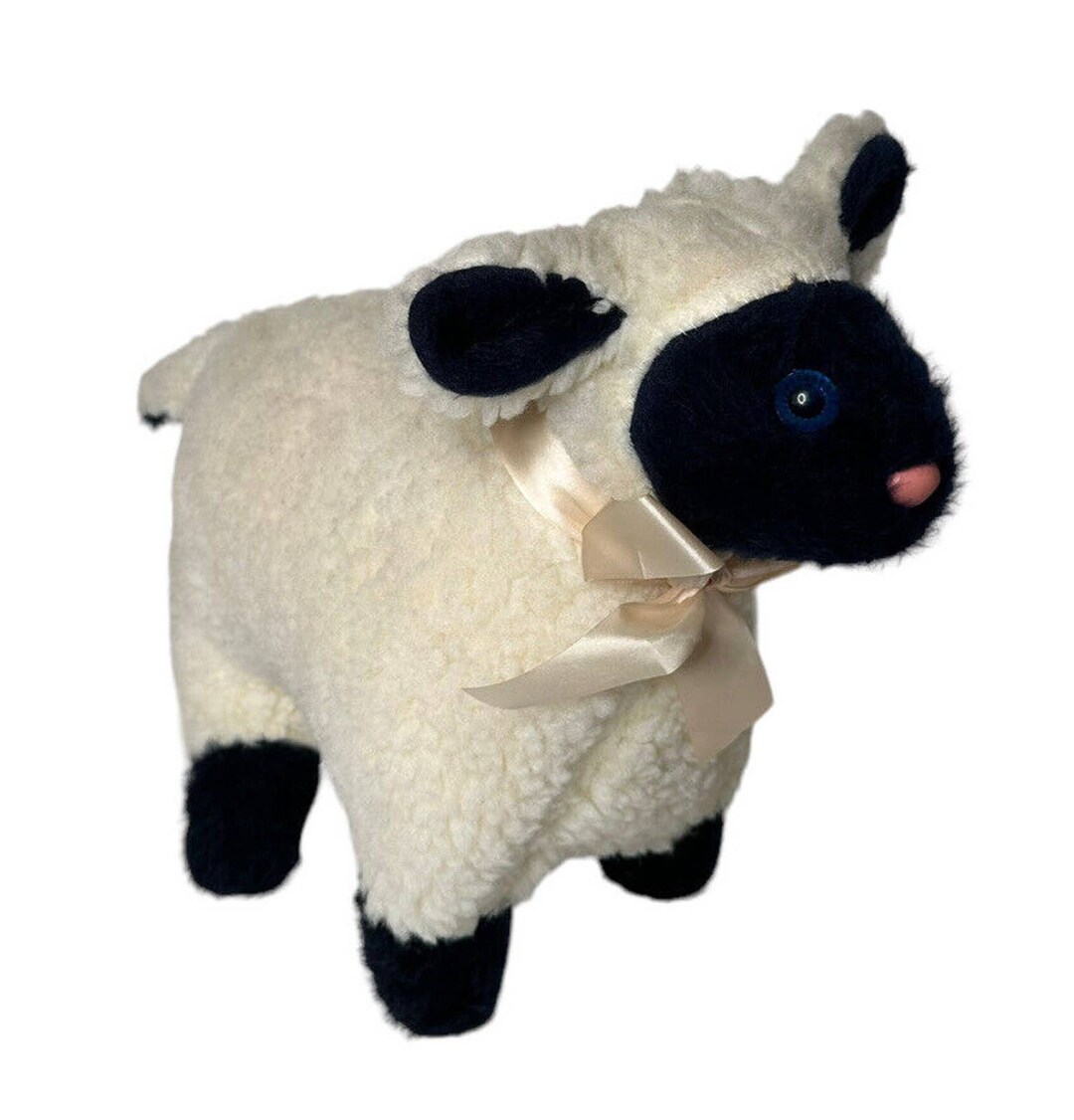 Vintage 1990 Jake & Amos Stuffed Plush Animal Lamb Sheep 17 Long 12 ...