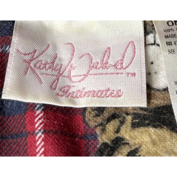 Vintage Kathy Ireland Intimates Red Plaid Dog Pri… - image 3