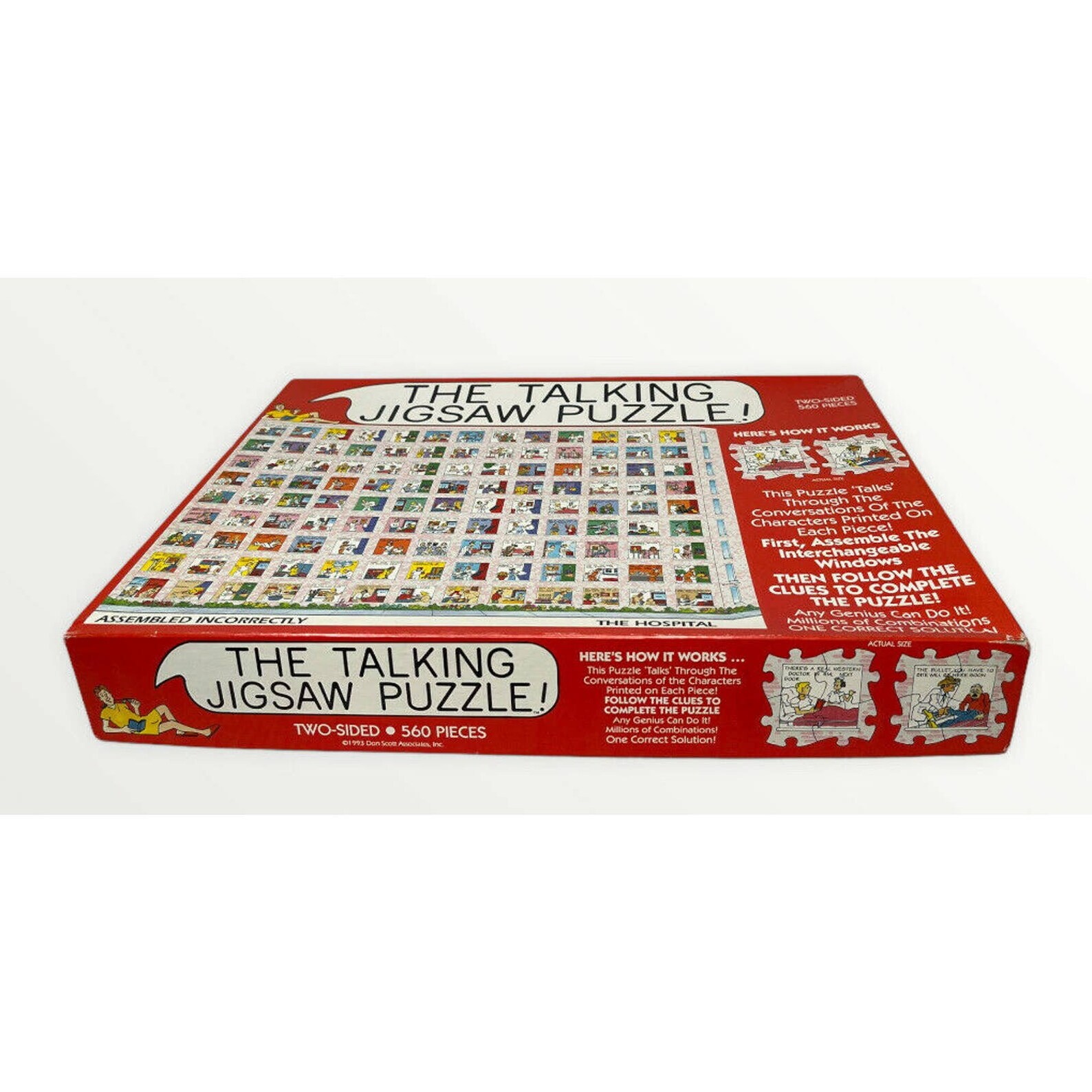 The Talking Jigsaw Puzzle HOSPITAL 1993 Don Scott 2Sided 560 Etsy