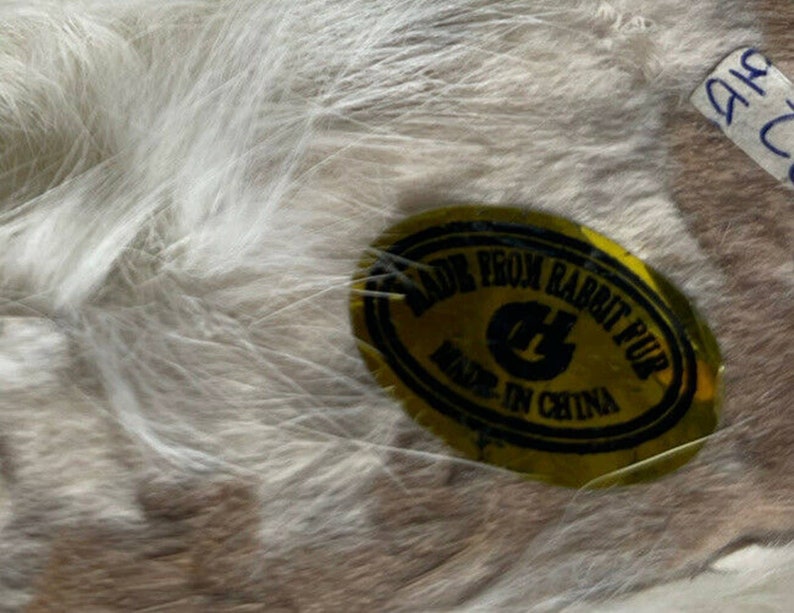 Vintage Realistic White Real Rabbit Fur Soft Bunny Figurine Etsy