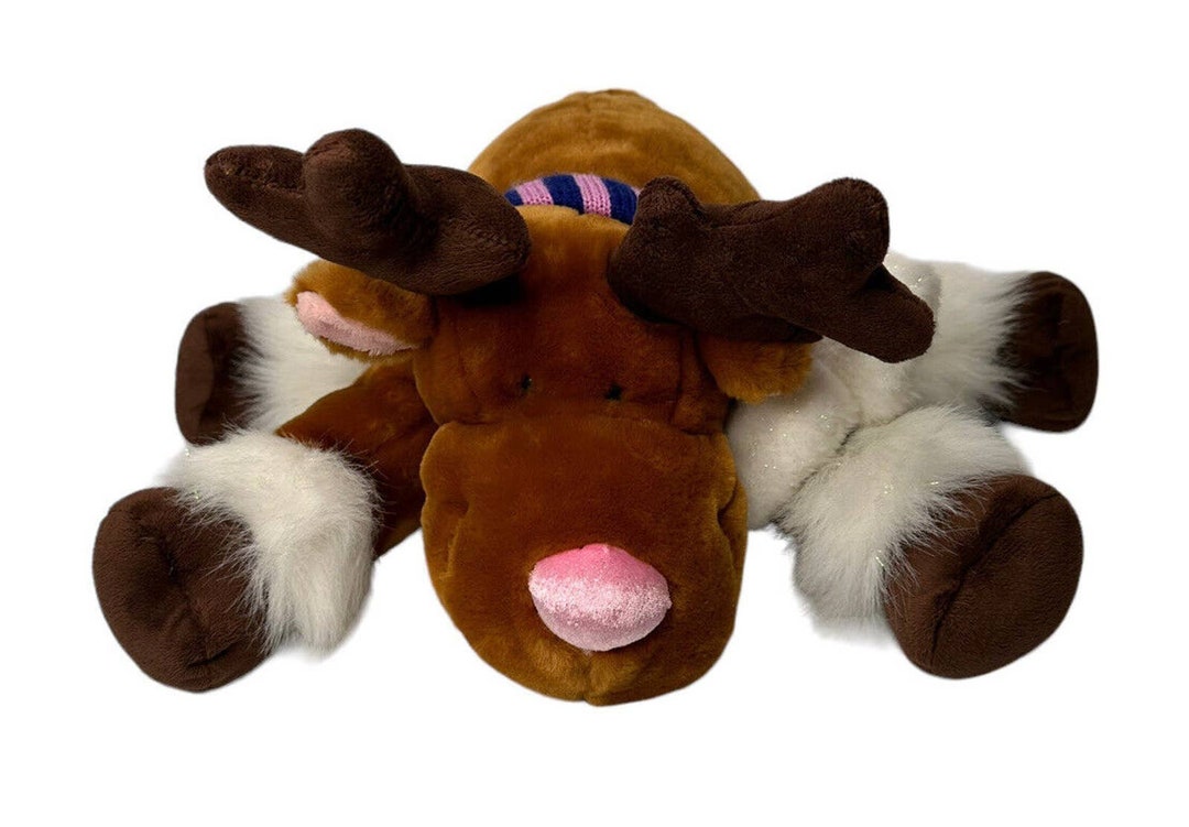 Animal Alley Toys R Us Reindeer Plush Stuffed Animal Purple Etsy