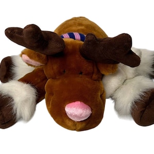 Animal Alley Toys R Us Reindeer Plush Stuffed Animal Purple Pink Scarf Winter